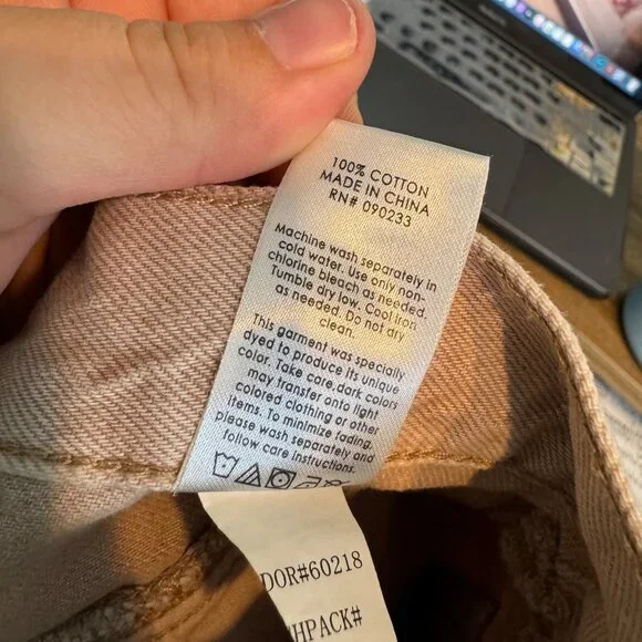 PACSUN tan ultra high rise vintage shorts size 25 - Picture 9 of 9